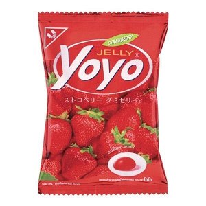 Конфеты YOYO желейные натуральная клубника , 80 гр. Таиланд