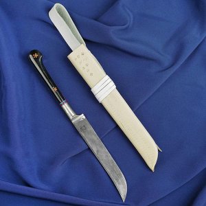 Нож Пчак Шархон - Латунь средний узкий, рог прямой