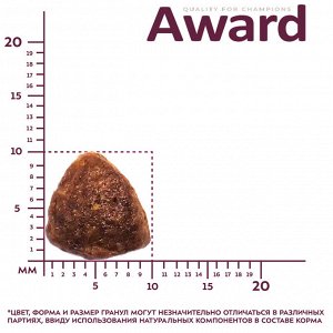 Сухой корм AWARD Sterilized для взрослых стерилизованных кошек с белой рыбой с добавлением семян льна, клюквы и цикория 400г