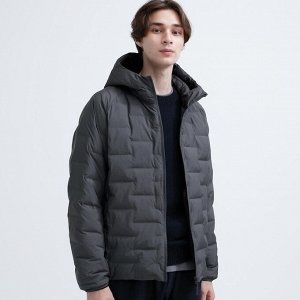 UNIQLO - мужская парка на пуху -  08 DARK GRAY