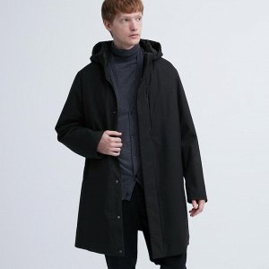 UNIQLO - гибридное пуховое пальто - 09 BLACK