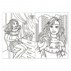 Раскраски для девочек серия "Принцессы", 16 стр., формат А 4,