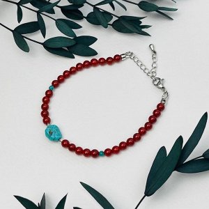 Браслет из Сердолика и Бирюзы