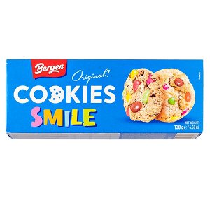 печенье BERGEN ORIGINAL COOKIES SMILE 130 г