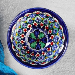 Пиала узбекская Риштанская Керамика «Узоры», 120 мл, d=9.5 см, МИКС