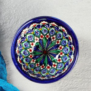 Пиала узбекская Риштанская Керамика «Узоры», 120 мл, d=9.5 см, МИКС