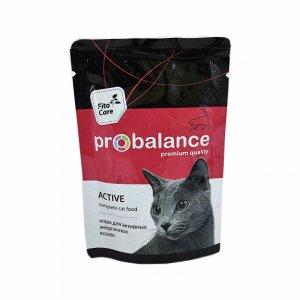 ProBalance Корм консервированный, Active для активных кошек, пауч 85 гр 1/25