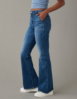 AE Next Level Super High-Waisted Flare Jean