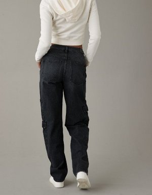 AE Super High-Waisted Baggy Straight Cargo Jean