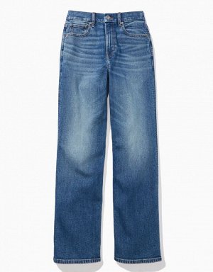 AE Stretch Curvy Super High-Waisted Baggy Straight Jean