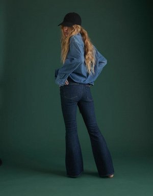 AE77 Premium High-Waisted Flare Jean