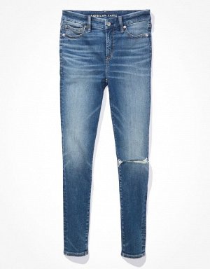 AE Luxe Ripped High V-Rise Jegging