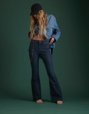 AE77 Premium High-Waisted Flare Jean