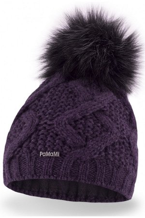 Pamami Шапка PAMAMI зимняя 17543 слива  Окружность головы: 55-58 смФорма шляпы:стандартнаяС флисовой подкладкой:Да 3/4Морозостойкость:Зимние прогулкиМатериал: