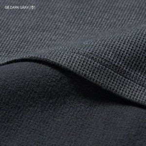 UNIQLO Heattech - хлопковая вафельная кофта - 08 DARK GRAY