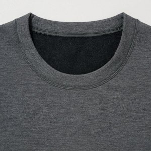 UNIQLO Heattech - ультра теплая кофта с длинными рукавами -  08 DARK GRAY