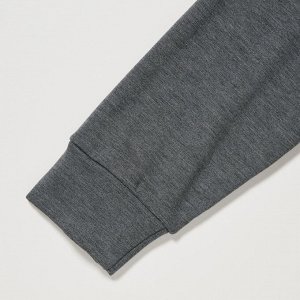 UNIQLO Heattech - ультра теплая кофта с длинными рукавами -  08 DARK GRAY