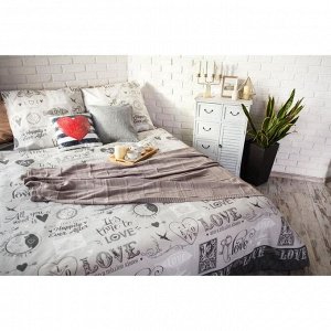 Постельное бельё "Этель" 2 сп Love 175*215 см, 200*220 см, 70*70 см -2 шт, 100% хлопок, бязь 125 г/м2