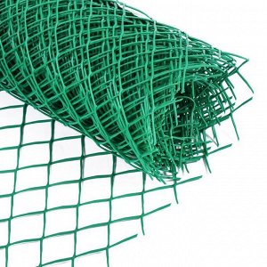 Сетка садовая 0.5x10 м, ячейка ромб 40x40 мм, пластиковая, зелёная, Greengo, в рулоне