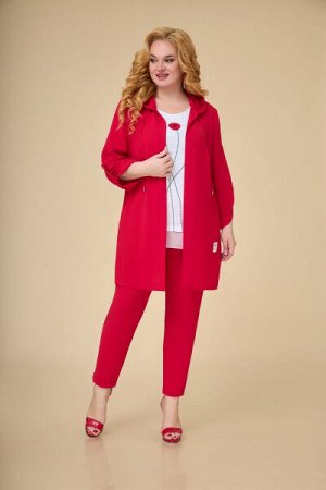 Блуза, брюки, кардиган  Svetlana-Style 1527 красный