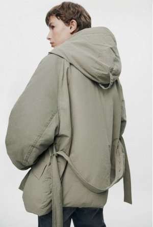 Комбинированная стеганая куртка, светлый хаки | 4088/244