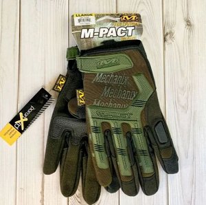 Тактические перчатки M-Pact Mechanix, олива