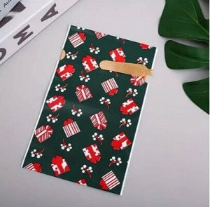 Пакет новогодний для подарков 17,5*12 см 1уп/5шт.