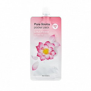 Missha Маска-пленка с экстрактом лотоса Pure Source Pocket Pack (Lotus)