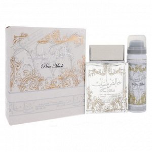 Парфюмированный набор  Lattafa Pure Musk edp 100 ml и Deodorant Spray Pure Musk Unisex 50 ml