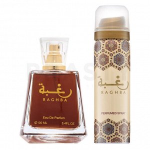 Парфюмированный набор Lattafa Raghba edp 100 ml и Deodorant Spray Raghba For Women 50 ml