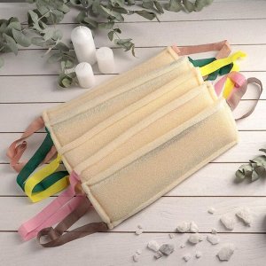 Губка для тела жёсткая «Шахтёрская», 36,5x11,5 см, МИКС