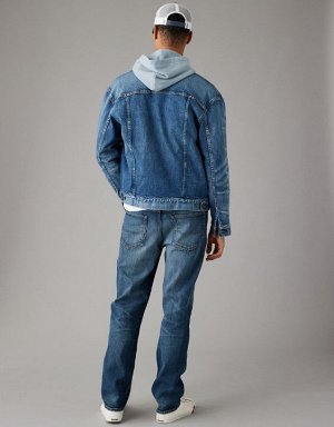 AE EasyFlex Distressed Relaxed Straight Jean