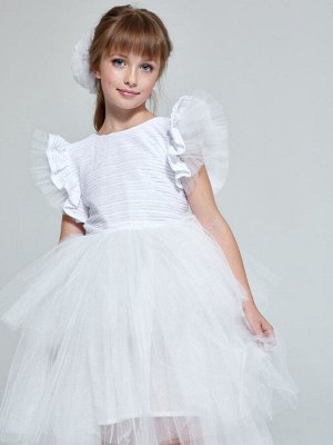 Платье Цвет: белый
Вид застежки: Молния
Длина рукава: Короткие
Длина юбки платья: Миди
Комплектация: Платье
Покрой: Приталенный
Сезон: круглогодичный
Состав: 100% полиэстер, подклад 100% хлопок
Уход з