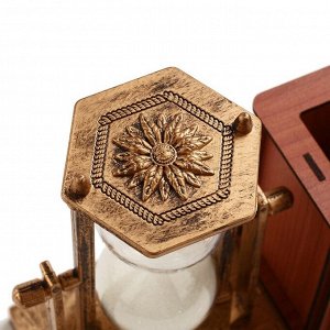 Песочные часы "Селин", сувенирные, с карандашницей и фоторамкой, 15.5 х 6.4 х 12 см