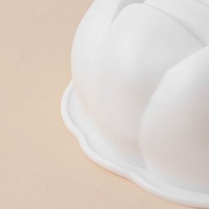 Форма для муссовых десертов и выпечки KONFINETTA «Роза», 17*5,5 см, цвет белый