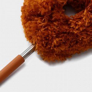 Щётка для удаления пыли, телескопическая ручка Доляна, 25-60 см, цвет МИКС