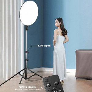 Профессиональная лампа Led Photography Light Pro PF-33 Мощная 40W 13 дюймов для фото и видео съёмки, осветитель, видеосвет + штатив