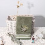 Полотенце Arya с Вышивкой Рождество 40x60 Pine Cone Темно-Зеленый