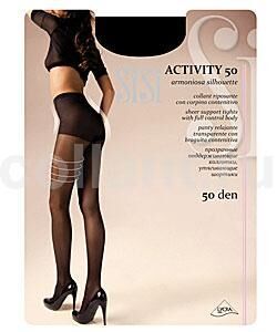 SiSi Activity колготки с моделир. шортиками 50 den naturelle р.3 (M) матов. 1шт / 5шт / 091037