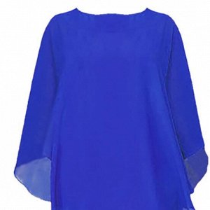 Шикарное платье для статной дамы 48-50-52-54-56р черный, синий цвет