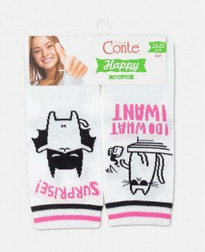 Носки женские хлопковые "cat & surprise"