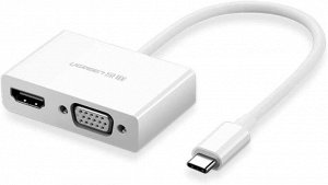 Конвертер Type-C на VGA/HDMI (MM123), Ugreen