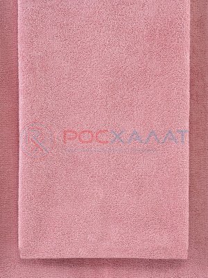 Махровое полотенце однотонное пудрово-розовое МИ-04 (102)