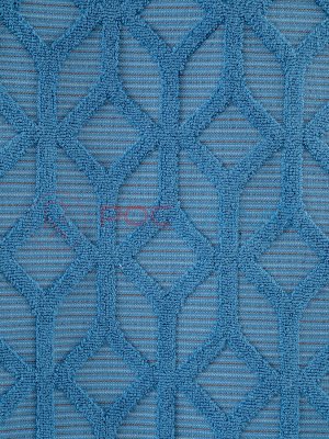 Махровое полотенце жаккардовое Полоса Ария синий ПМА-6595 (307)
