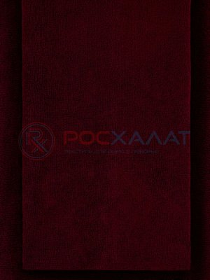 Махровое полотенце без бордюра темно-бордовое МИ-04 (122)