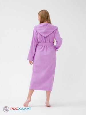 Женский халат с капюшоном сиреневый МЗ-06 (10)