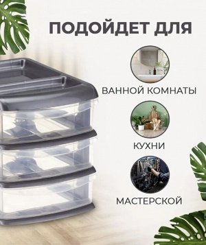 Универсальный бокс малый (3 секции) Фисташковый