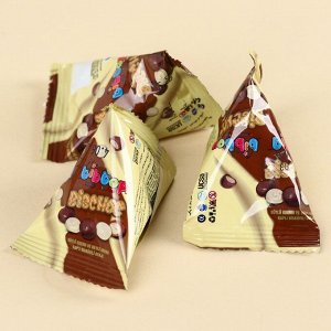 Фабрика счастья Шоколадные шарики с печеньем в треугольниках &quot;С днём твоего дох*ялетия&quot;, 3 шт