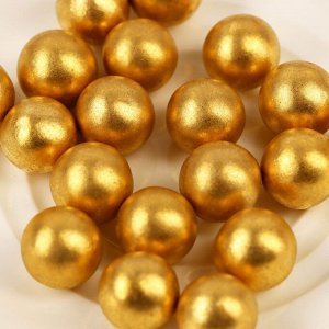 Кондитерский декор «Самый лучший день», 14 мм, золотая , 50