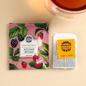 Чайный пакетик в крафт-конверте «Спасибо», вкус: лесные ягоды, 1,8.